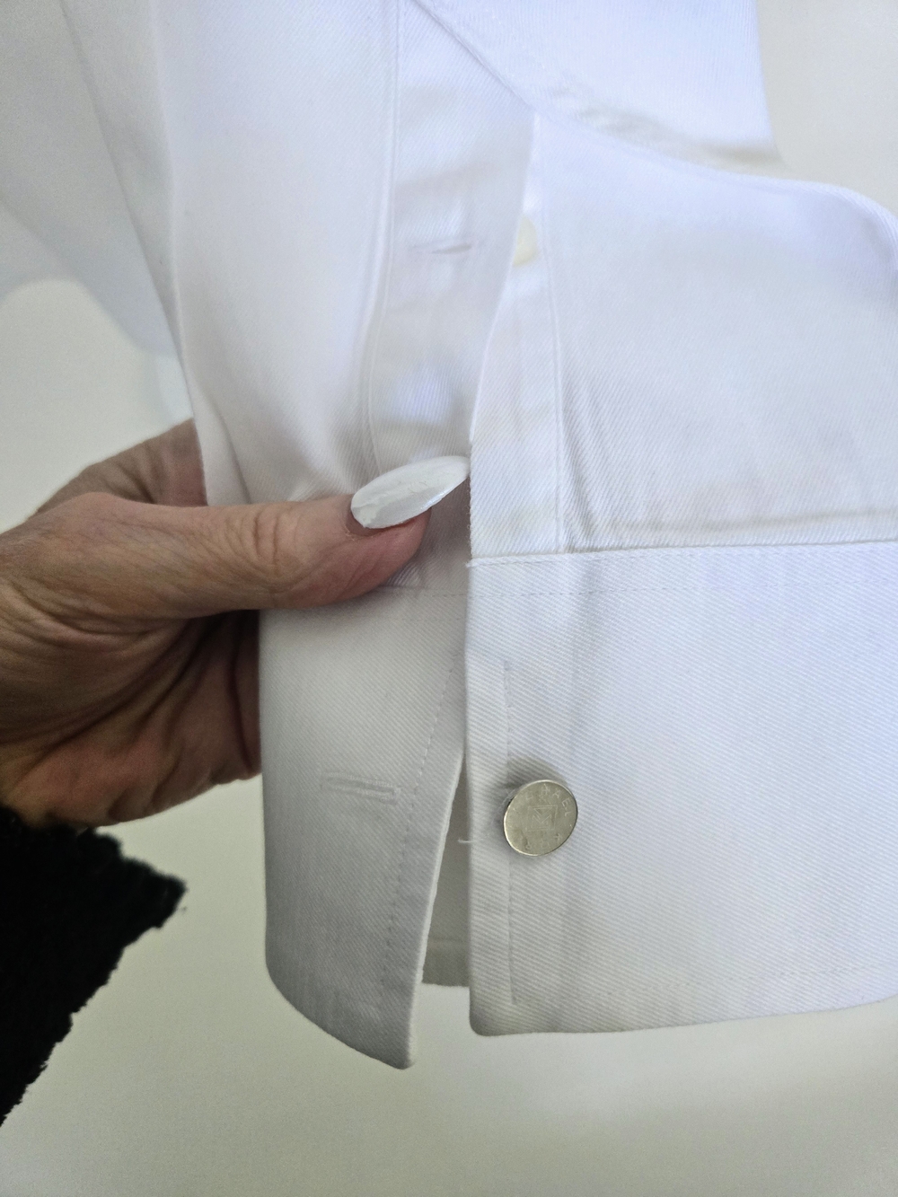 Michael Kors  Classic White Men's Dress Shirt - XL 17 36/37 DRY CLEANED - Picture 3 of 11